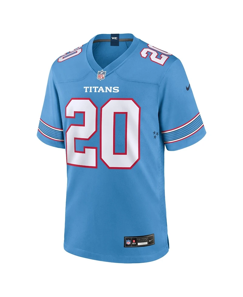 Nike Men's Tony Pollard Light Blue Tennessee Titans Game Jersey