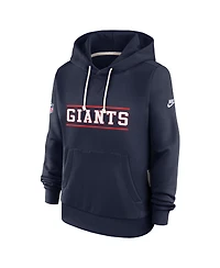 Nike Women's Navy New York Giants Sideline Standard Issue Alternate Dri-fit Hoodie