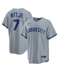 Nike Men's Bobby Witt Jr. Gray Kansas City Royals Road Replica Jersey