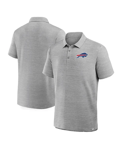 Fanatics Men's Heather Gray Buffalo Bills Clutch Polo Shirt