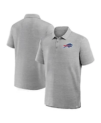 Fanatics Men's Heather Gray Buffalo Bills Clutch Polo Shirt