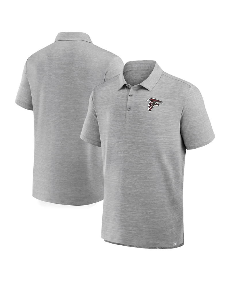 Fanatics Men's Heather Gray Atlanta Falcons Clutch Polo Shirt