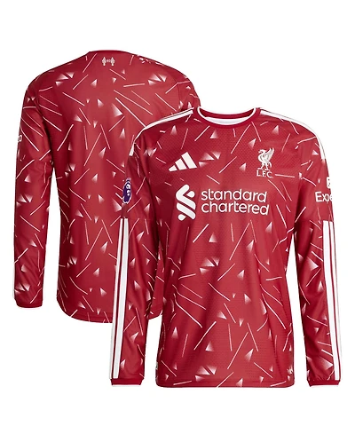 Adidas Men's Red Liverpool 2026/27 Home On-Field AuthenticLong sleeves Jersey