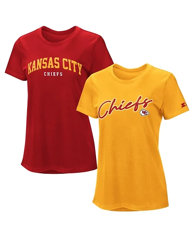 Starter Women's 2-piece Red/Gold Kansas City Chiefs T-Shirt