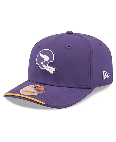 New Era Men's Purple Minnesota Vikings 2026 Sideline Throwback 9SEVENTY Adjustable Hat