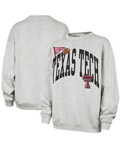 47 Brand Women's Gray Texas Tech Red Raiders Icon Fleece Sweatshirt