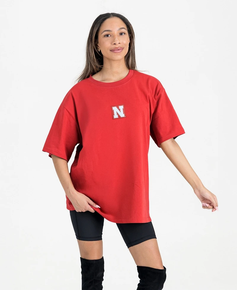 Gameday Couture Women's Scarlet Nebraska Huskers Oversized Back at Ya T-Shirt