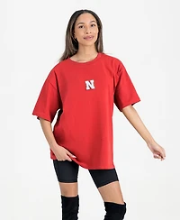 Gameday Couture Women's Scarlet Nebraska Huskers Oversized Back at Ya T-Shirt