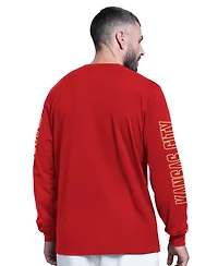 Starter Men's Red Kansas City Chiefs Clutch Hit Ii Long-Sleeve T-Shirt