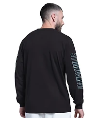 Starter Men's Black Jacksonville Jaguars Clutch Hit Ii Long-Sleeve T-Shirt