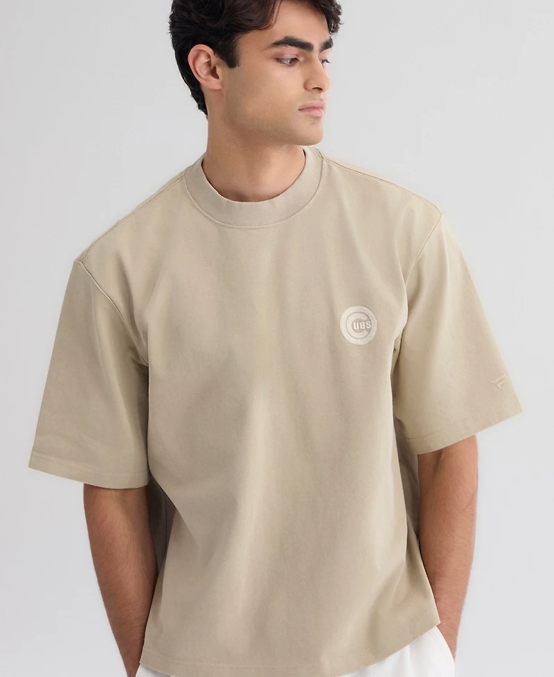 Fanatics Men's Sepia Tint Chicago Cubs Iconic Heavyweight T-Shirt