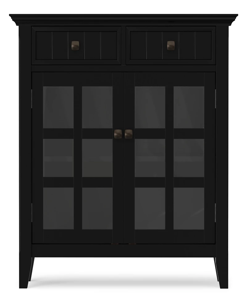 Simpli Home Acadian Solid Wood Entryway Storage Cabinet