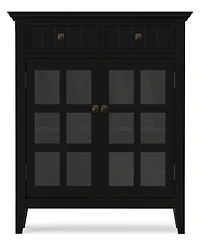 Simpli Home Acadian Solid Wood Entryway Storage Cabinet