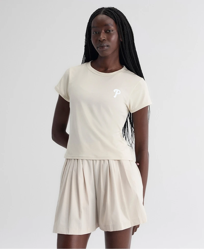 Fanatics Women's Beige Philadelphia Phillies Clutch T-Shirt