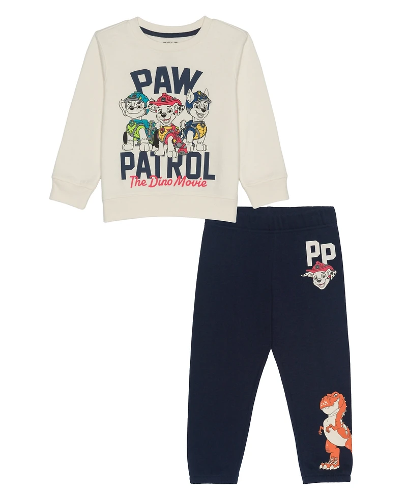 Epic Threads Toddler Boys' 12M-5T The Dino Movie Crewneck Sweatshirt and Pants, 2-Piece Set