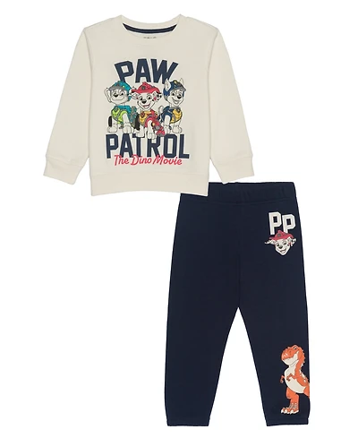 Epic Threads Toddler Boys' 12M-5T The Dino Movie Crewneck Sweatshirt and Pants, 2-Piece Set