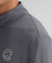 Fanatics Men's Charcoal Chicago Cubs Clutch Quarter-Zip Pullover Sweatshirt