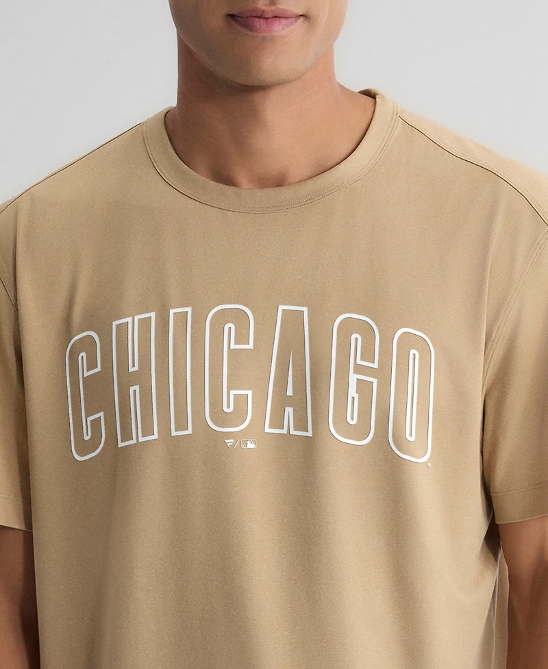 Fanatics Men's Khaki Chicago Cubs Clutch Winning Edge T-Shirt