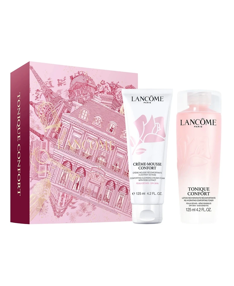 Lancome 2-Piece Tonique Confort Hyaluronic Acid Toner & Creme Mousse Confort Foaming Cleanser Set