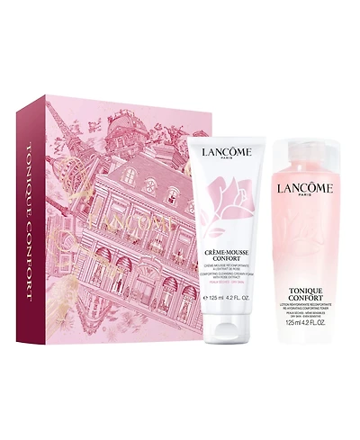 Lancome 2-Piece Tonique Confort Hyaluronic Acid Toner & Creme Mousse Confort Foaming Cleanser Set