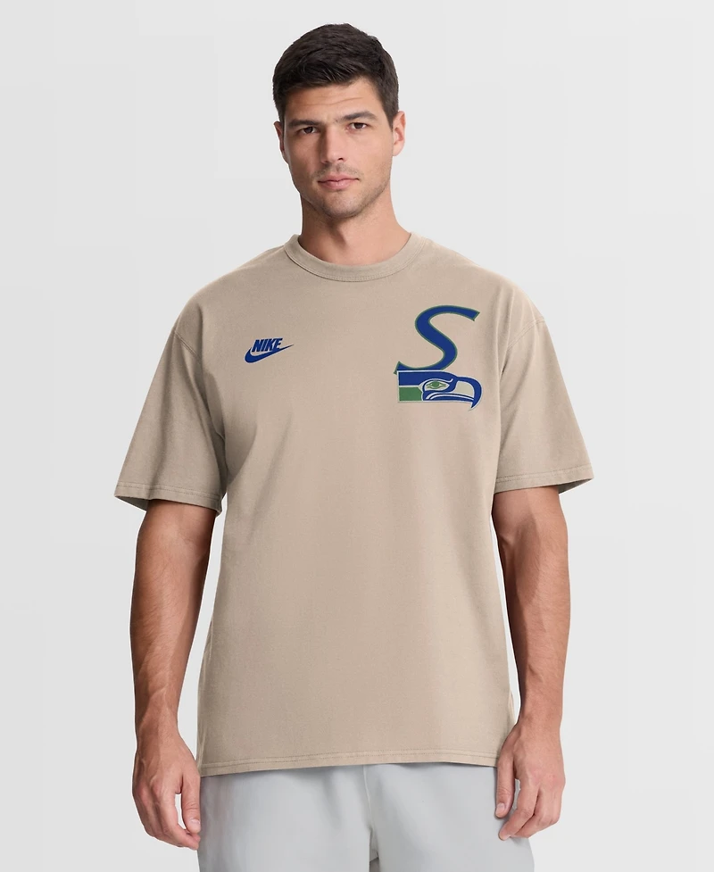 Nike Men's Sand Seattle Seahawks Night Primary Max90 T-Shirt