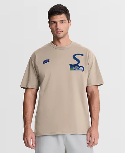 Nike Men's Sand Seattle Seahawks Night Primary Max90 T-Shirt