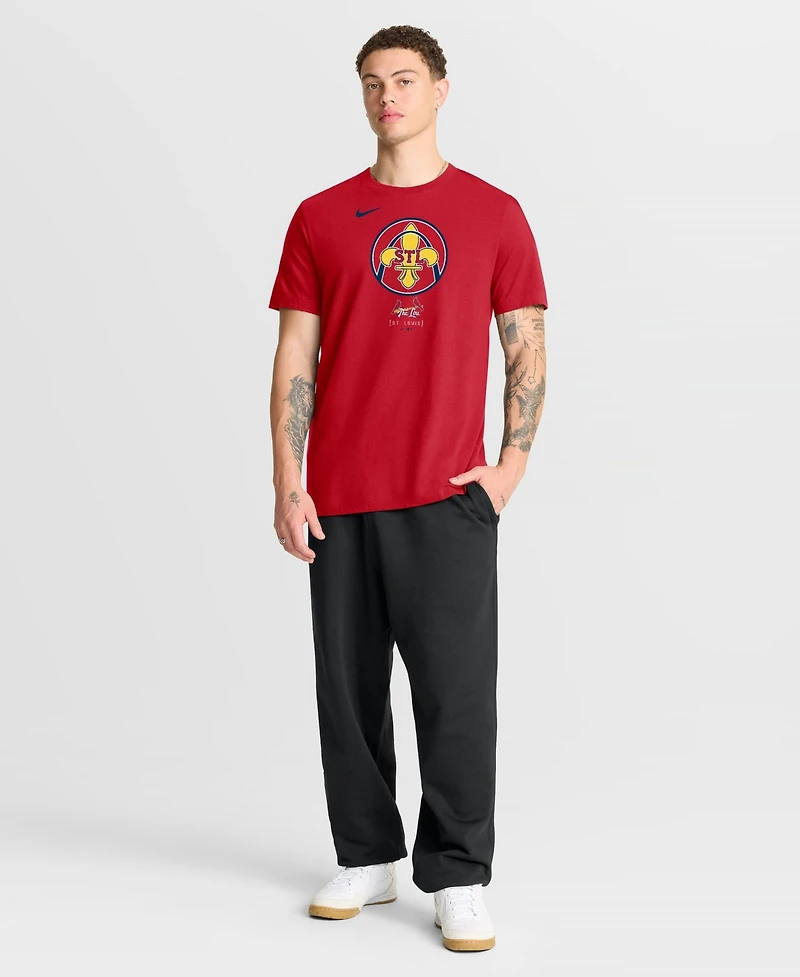 Nike Men's Red St. Louis Cardinals City Connect Wordmark T-Shirt