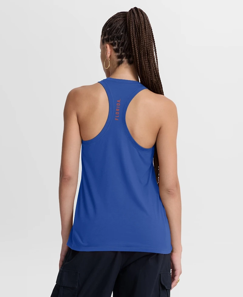 Jordan Women's Orange/Royal Florida Gators Tri-Blend Dri-fit Racerback Tank Top