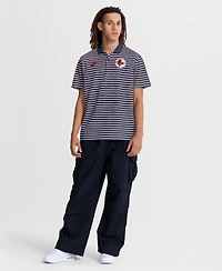 Nike Men's Navy Boston Red Sox Cooperstown Collection Dri-fit Victory Striped Polo Shirt
