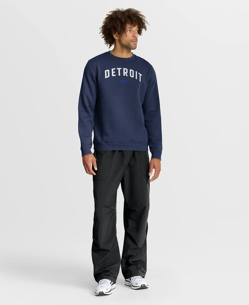 Nike Men's Navy Detroit Tigers City Connect Club Sweatshirt