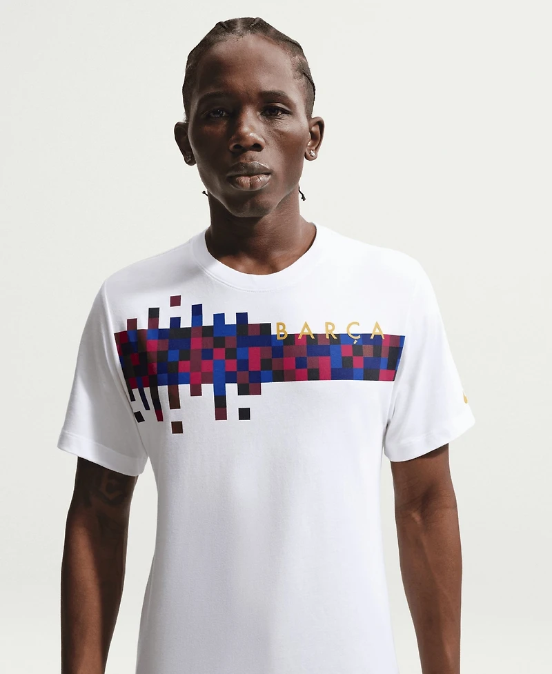 Nike Men's White Barcelona Barca T-Shirt