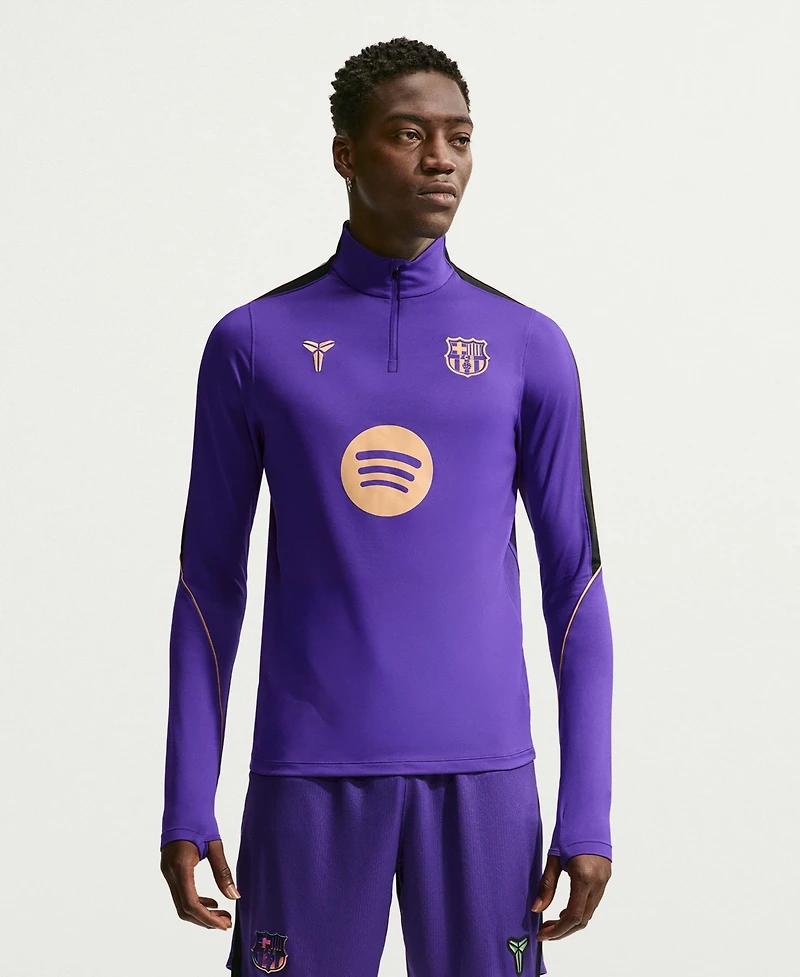 Nike Men's Purple Barcelona 2026/27 Away Strike Drill Dri-fit Quarter-Zip Top