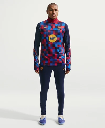Nike Men's Red Barcelona 2026/27 Strike Drill Quarter-ZipLong sleeves Jersey