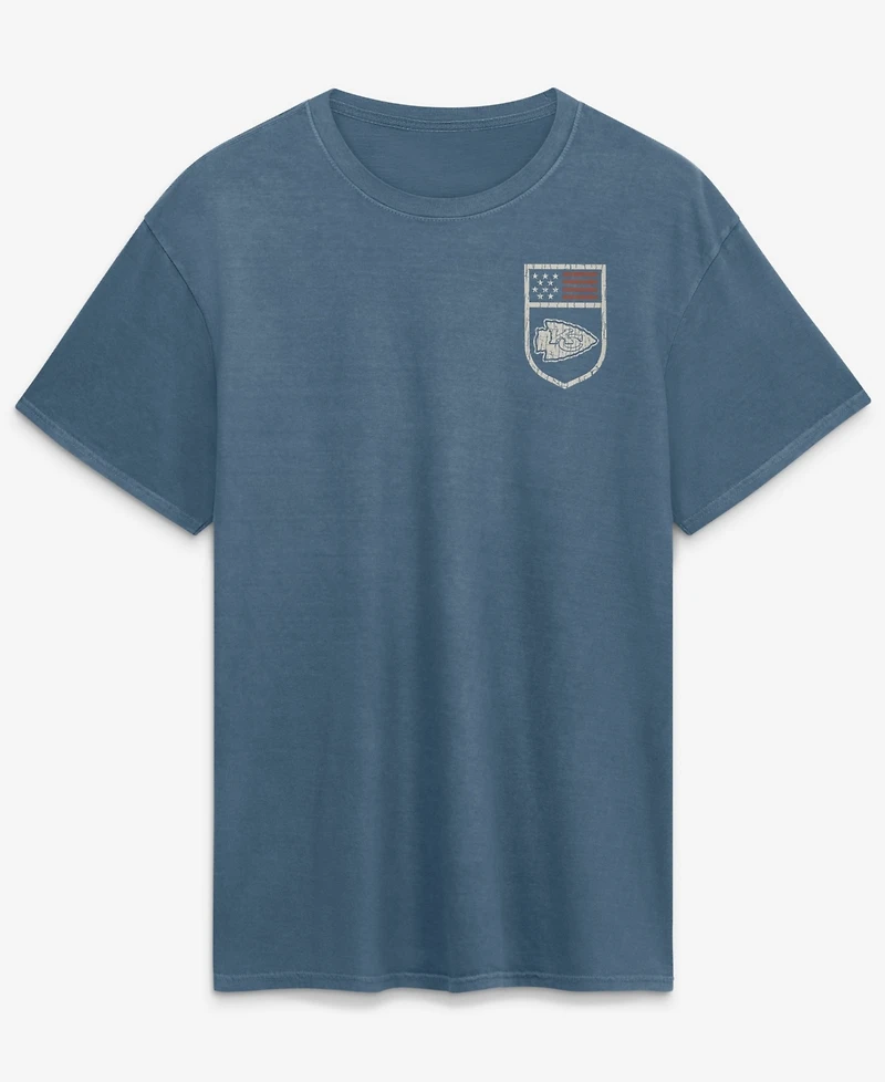 Fanatics Men's Blue Kansas City Chiefs Washed Americana T-Shirt