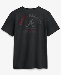 Nike Men's Black Atlanta Braves Split Logo T-Shirt