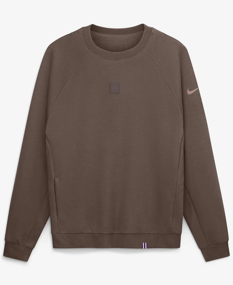 Nike Men's Brown Buffalo Bills Full Defense Dri-fit Primary Sweatshirt