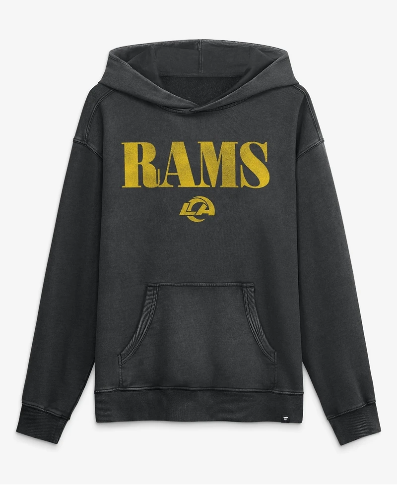 Fanatics Men's Black Los Angeles Rams Relaxed Intense Rivalry French Terry Hoodie