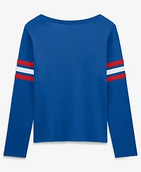 Fanatics Women's Royal Buffalo Bills Team First Coverage Scheme Lace-UpLong sleeves T-Shirt