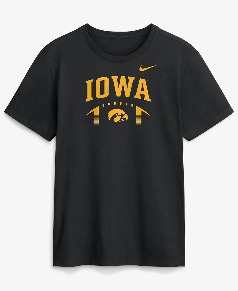 Nike Men's Black Iowa Hawkeyes Primetime Football Icon T-Shirt