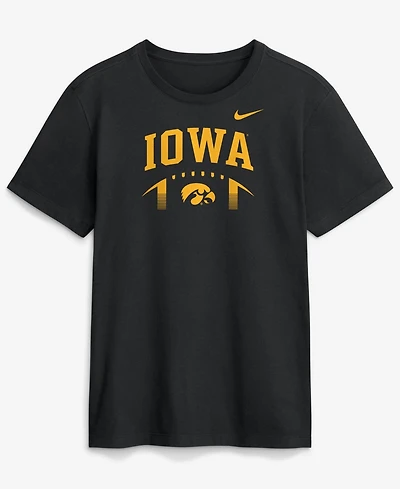 Nike Men's Black Iowa Hawkeyes Primetime Football Icon T-Shirt