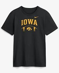 Nike Men's Black Iowa Hawkeyes Primetime Football Icon T-Shirt