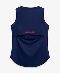 Fanatics Women's Navy Boston Red Sox Draped Mesh Back Performance Tank Top