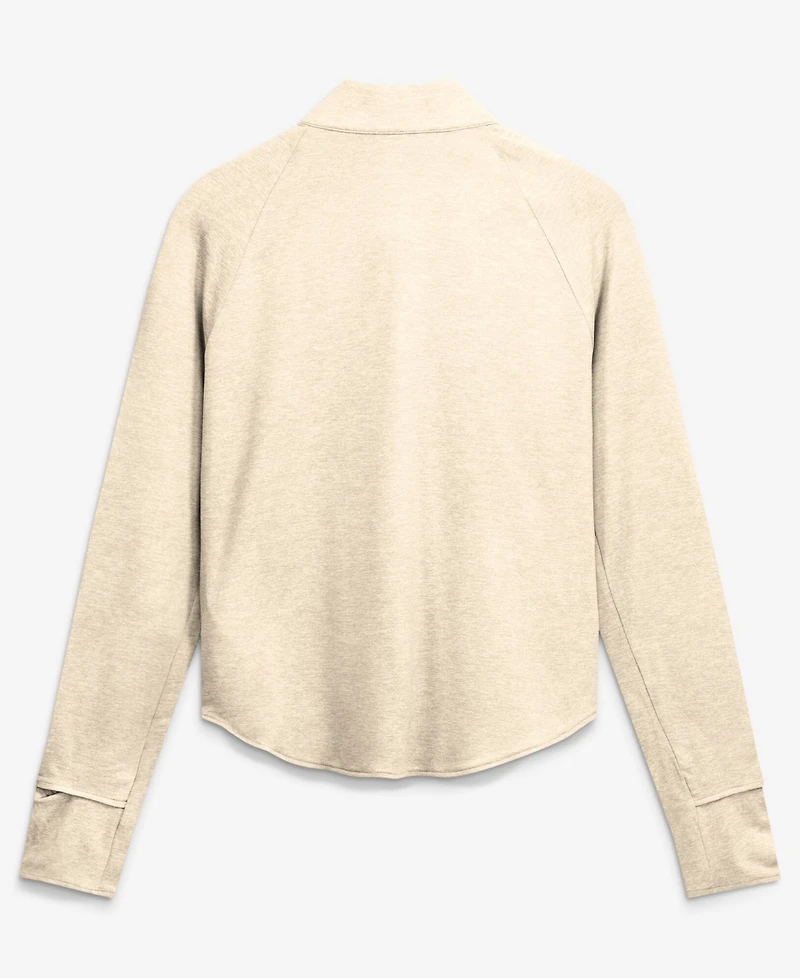 Nike Women's Natural Ohio State Buckeyes Legacy Swift Dri-fit Half-Zip Pullover Sweatshirt