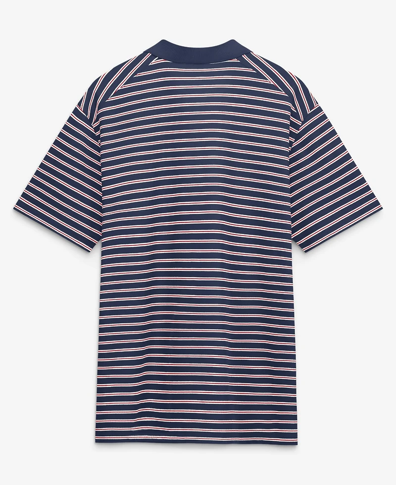 Nike Men's Navy Boston Red Sox Cooperstown Collection Dri-fit Victory Striped Polo Shirt