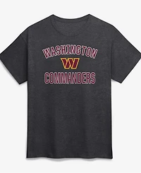 Logo Athletic Men's Charcoal Washington Commanders Cotton Victory Arch T-Shirt