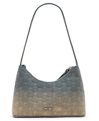 Betsey Johnson Headliner Deboss Top Zipper Shoulder Bag