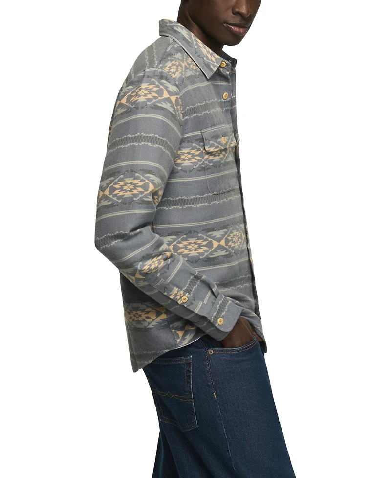 Lucky Brand Men's Jacquard Humboldt Utility Shirt