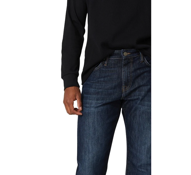 Mavi Jeans Men's Matt Regular Rise Relaxed Leg Dark Stanford