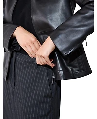 Whistles Women's Kate Zip Leather Jacket
