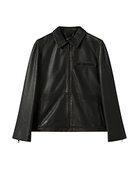 Whistles Women's Kate Burnished Leather Jacket